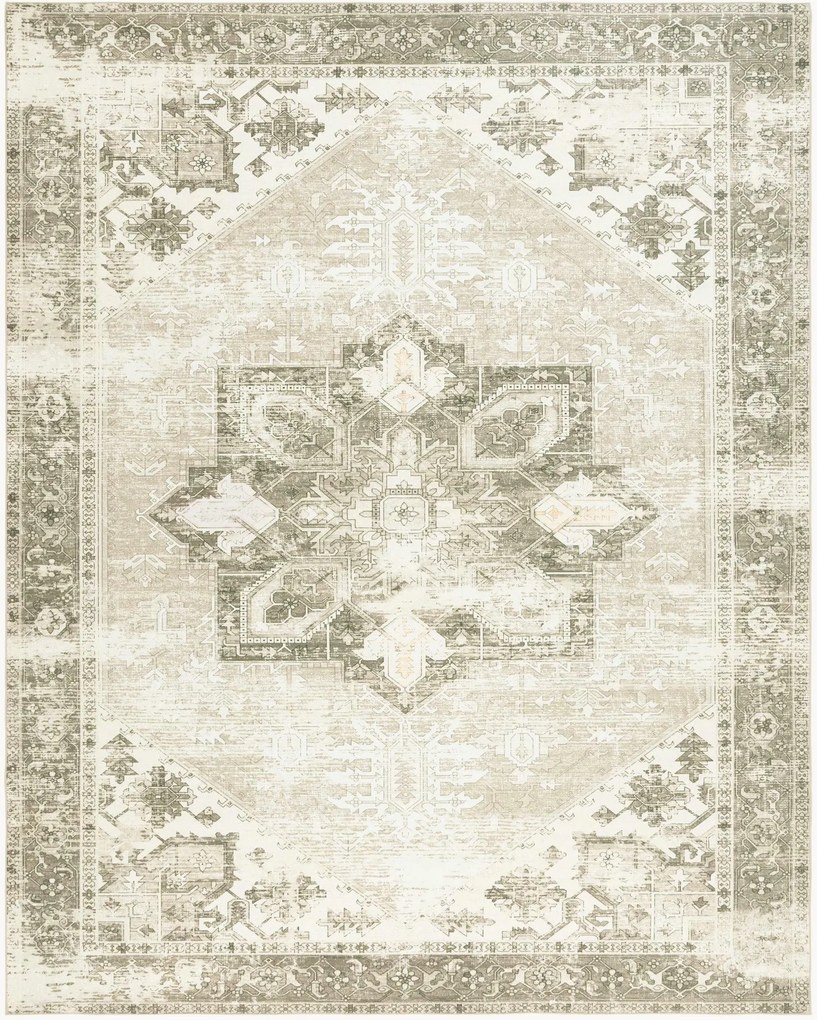 Tapete artesanal de pelo curto lavável Kushim