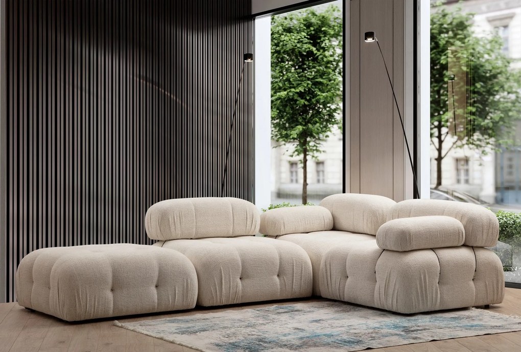 Sofá de 1 Lugar Bubble – Creme – 95 x 95 x 75 cm
