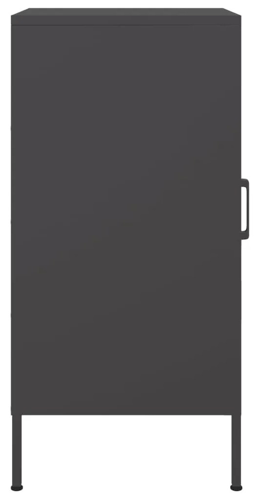 Aparador 36x39x79 cm aço preto