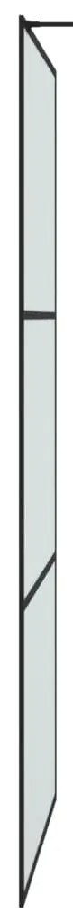 Divisória de chuveiro 100x195 cm vidro opaco ESG preto