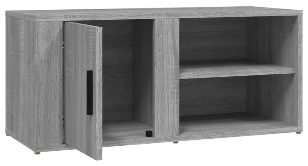 Móveis TV 2 pcs 80x31,5x36 cm derivados madeira cinzento sonoma