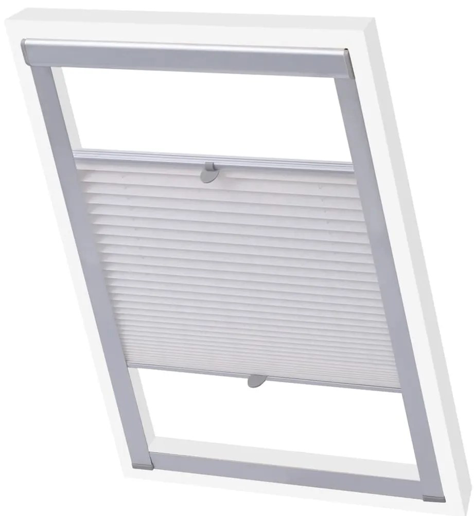 vidaXL Persianas plissadas ​​branco 104