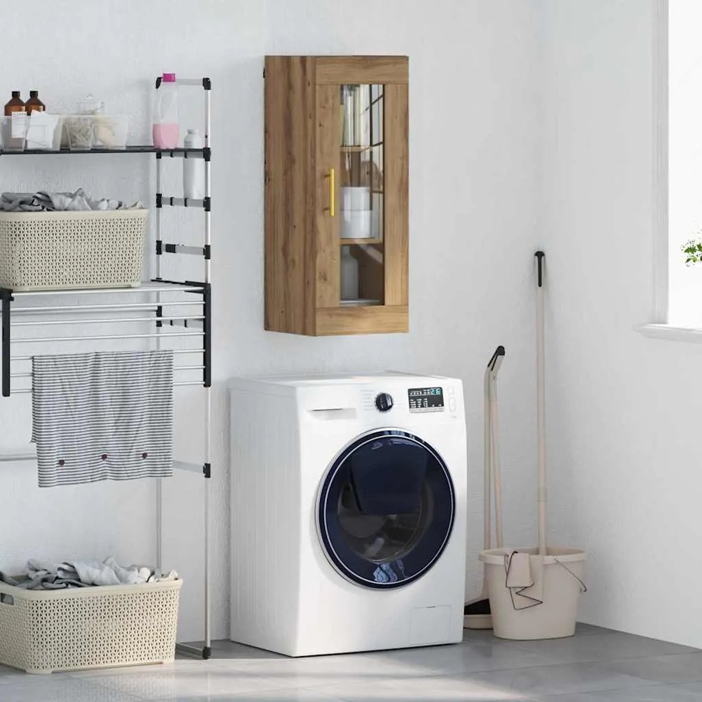 vidaXL Armário de parede Carvalho Artesanal 34,5 x 34 x 90 cm