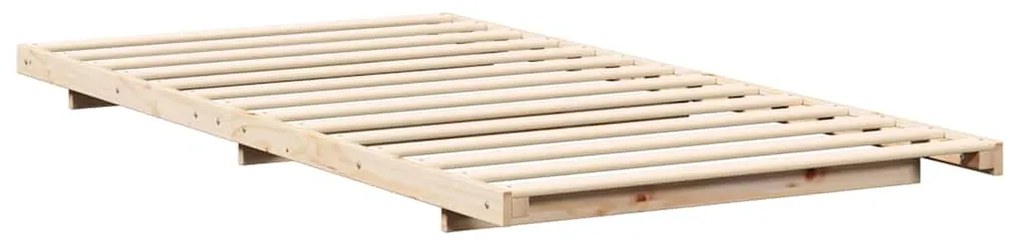 Estrutura de cama de chão Castanho 100 x 200 cm
