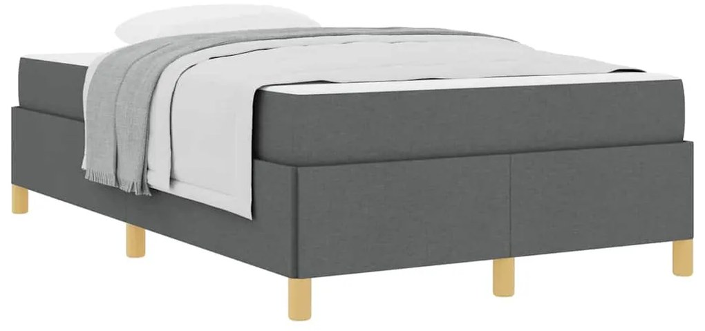 Cama Box Outros Cinzento escuro 120 x 190 cm tecido