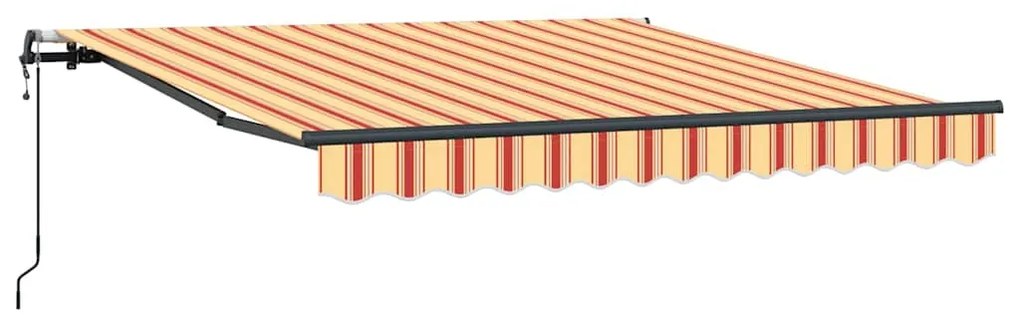 Tenda Retrátil Automática Amarela e Laranja 300x250 cm