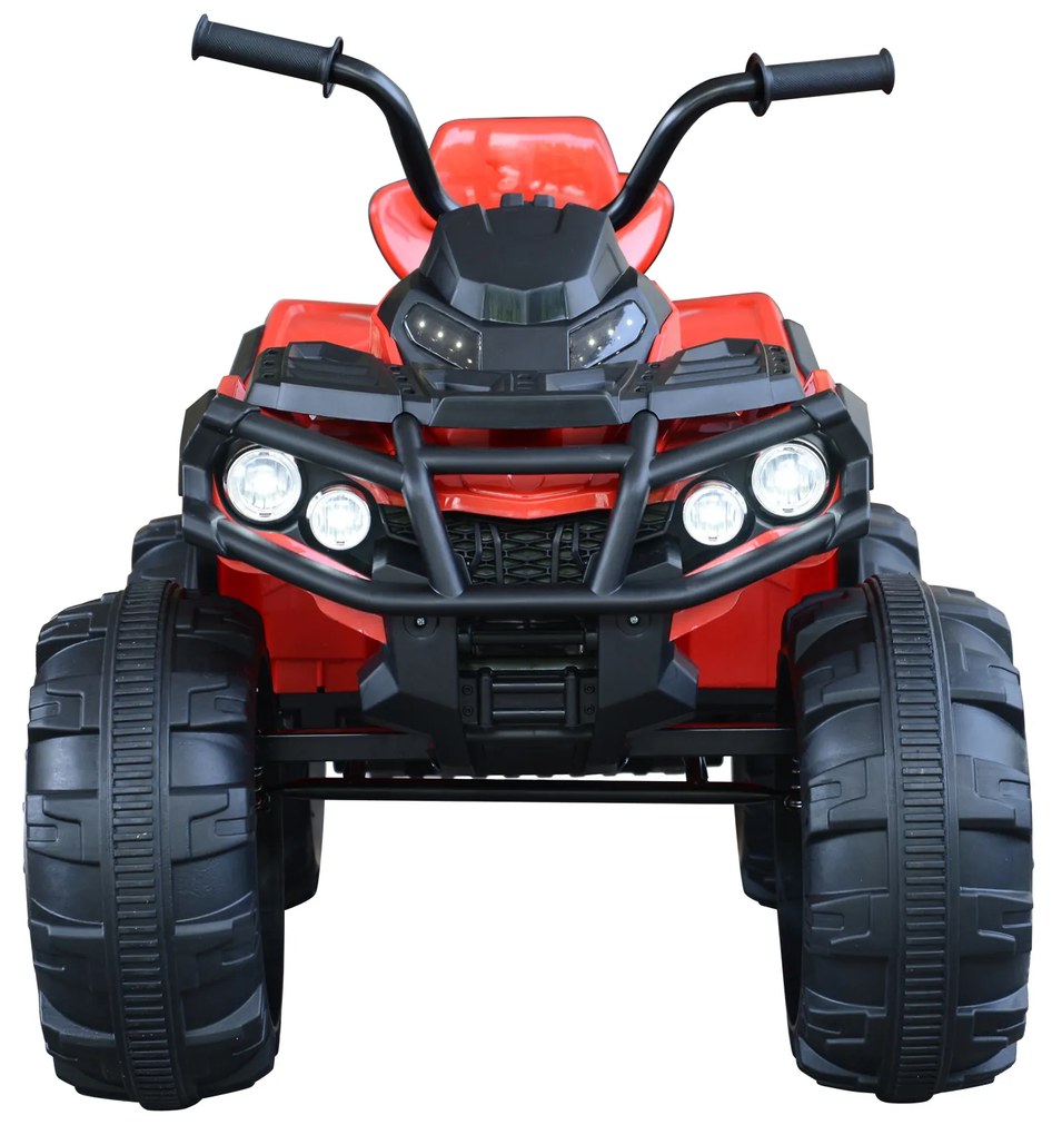 ® Motoquatro Elétrica Infantil de Bateria 12V com MP3 Rádio Luzes Sons 103x68x73 cm Carga 30 kg