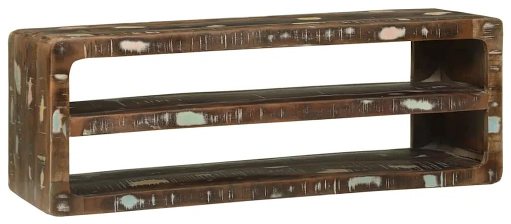 Armário de TV 100x32x36 cm Madeira Sólida Recuperada