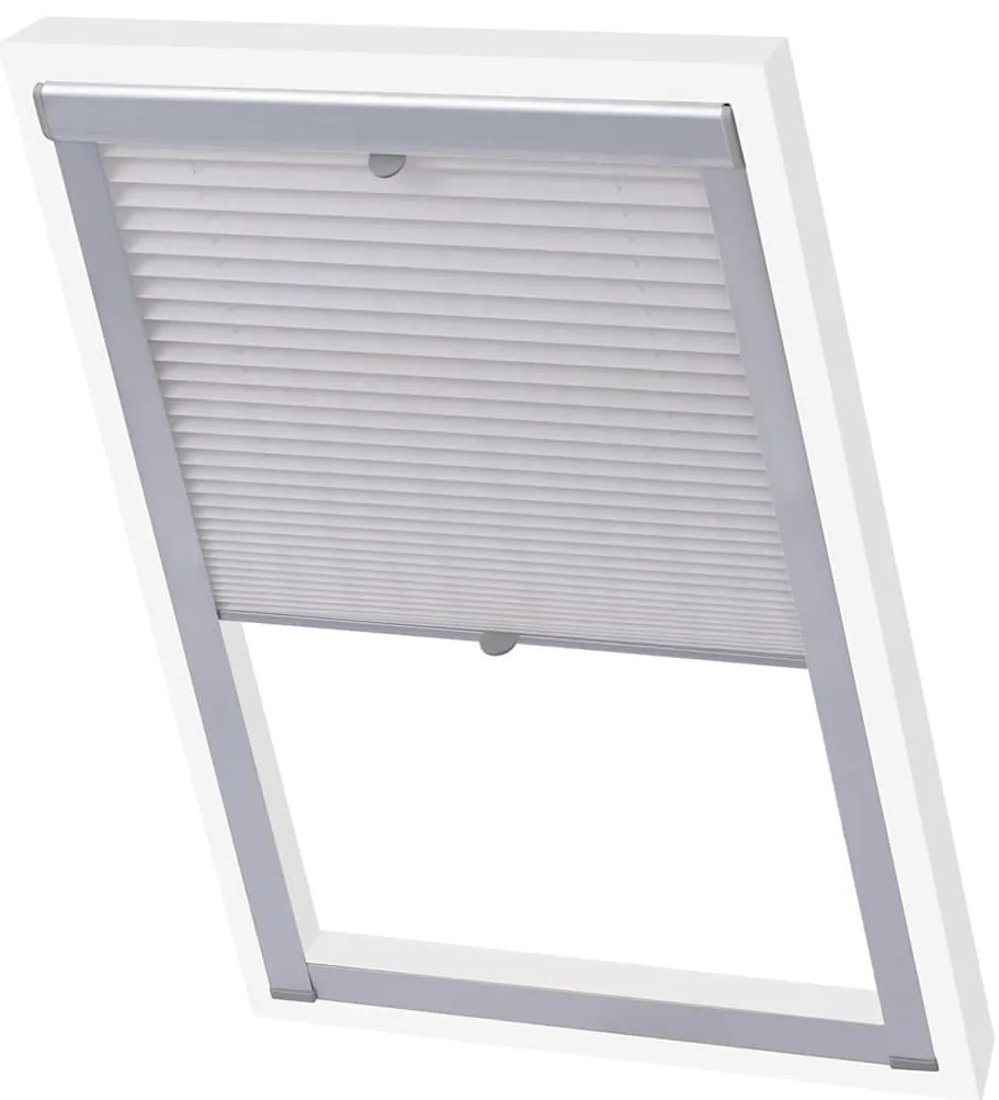 Persianas plissadas branco C02