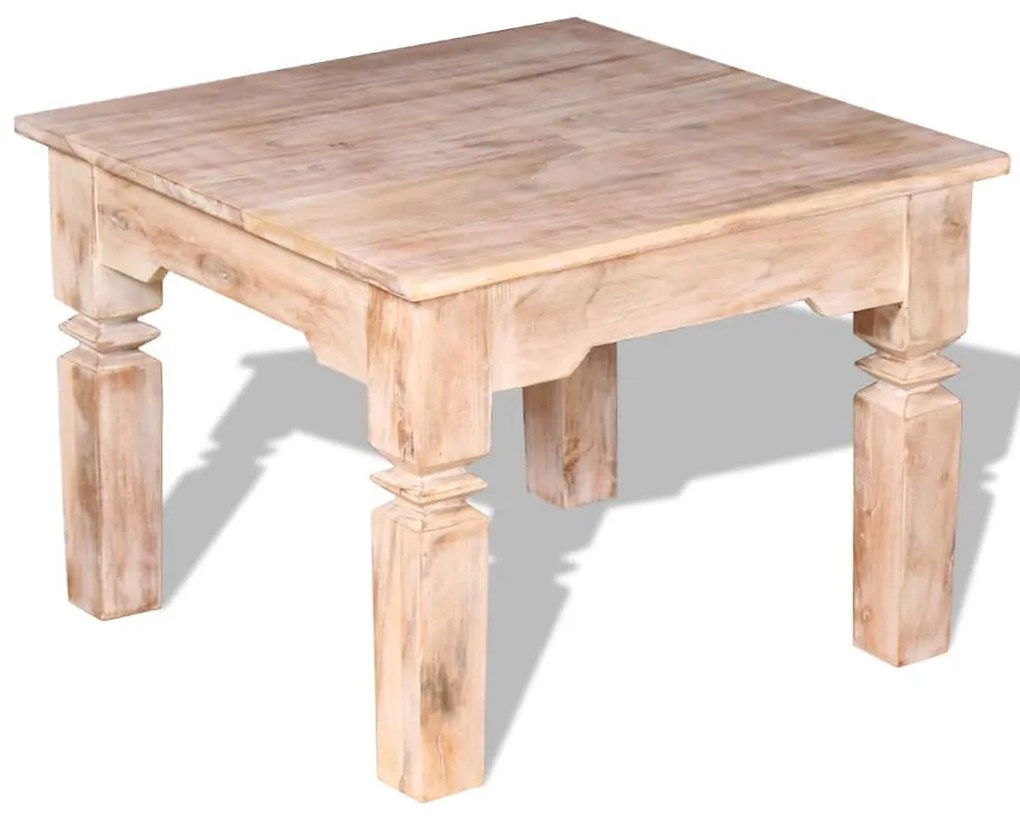 vidaXL Mesa de centro em madeira de acácia 60x60x45 cm