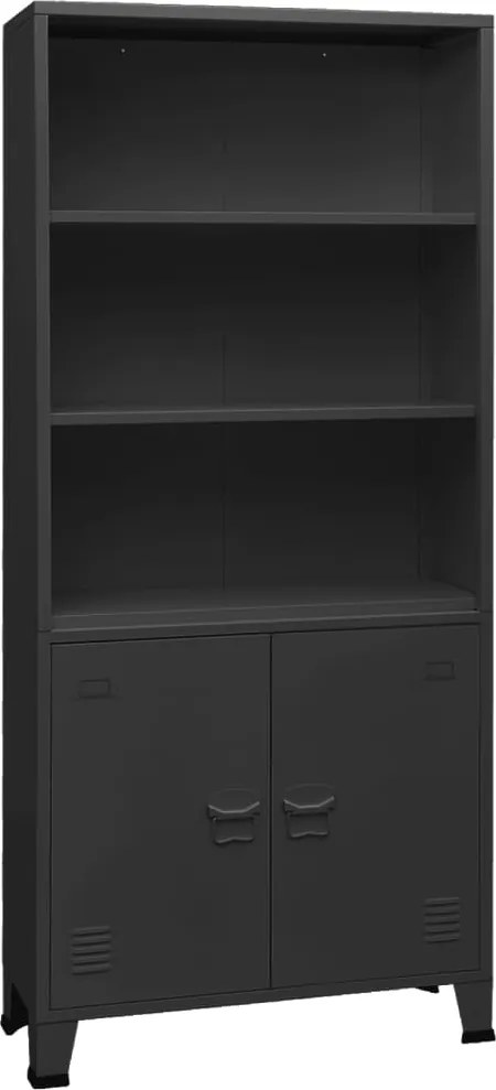 vidaXL Estante industrial 80x32x180 cm aço antracite