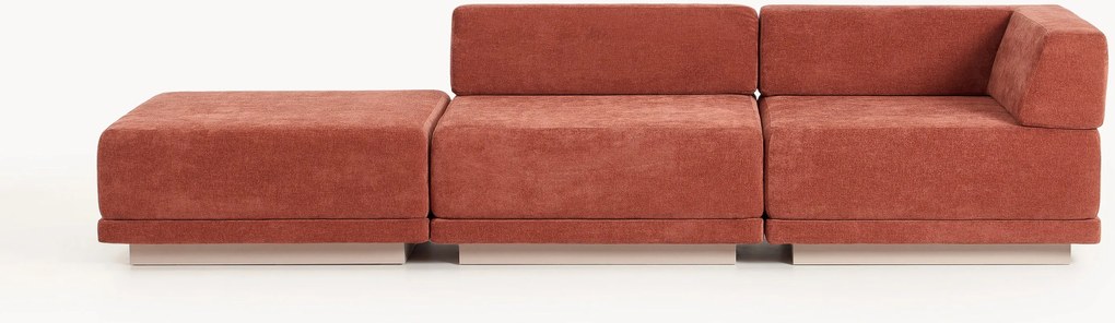 Sofá modular com pufe Colin (4 lugares)