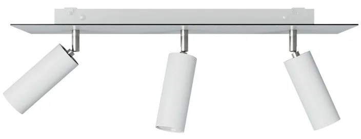 Candeeiro com 3 focos com abajur Tub-E14 e Rose-One XXL retangular