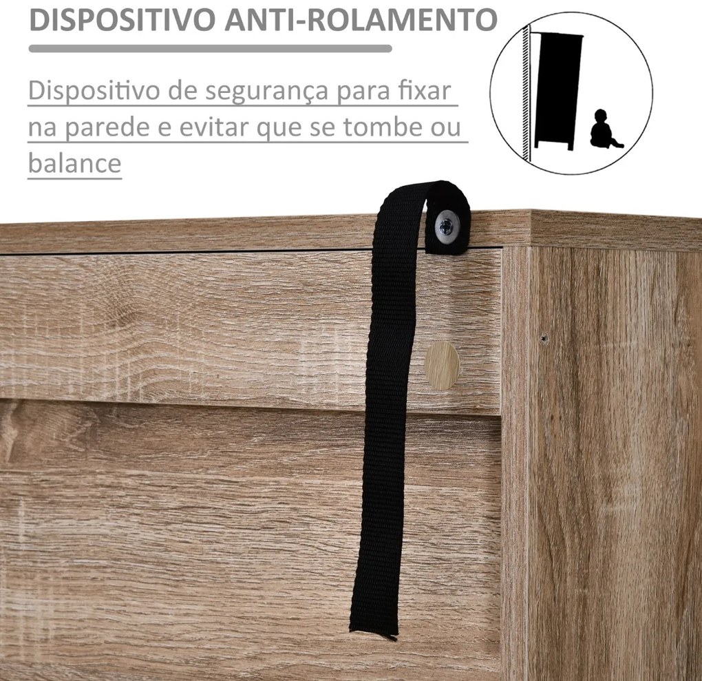 Móvel Aparador Alto Armário Auxiliar de Sala de Estar com 5 Compartimentos e 1 Porta Multiuso para Sala de Jantar Cozinha Dormitório 60x30x121cm Carva