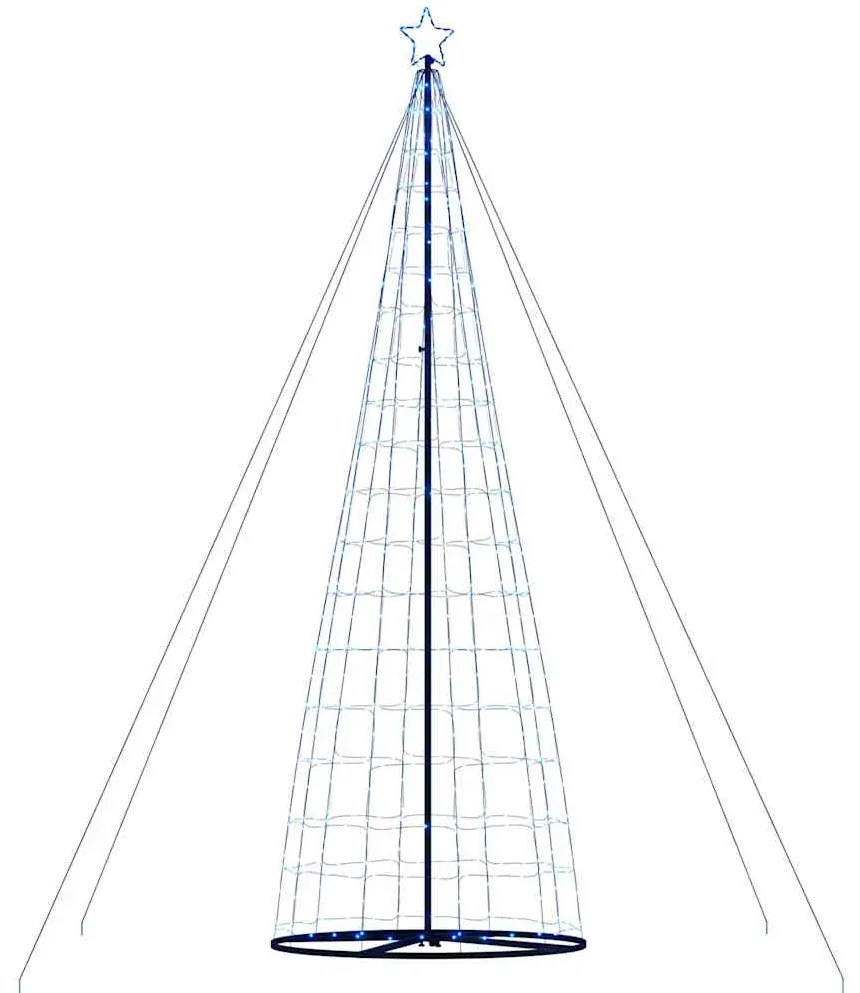 LED Árvore de Natal 1534 LEDs Azul 503 cm