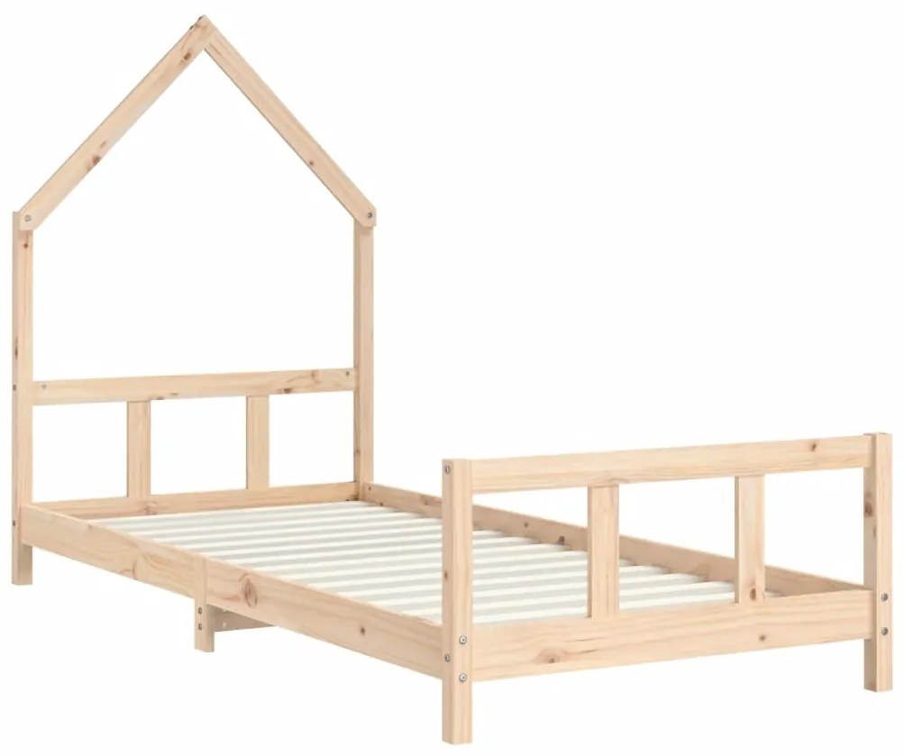 Estrutura de cama infantil 90x200 cm pinho maciço