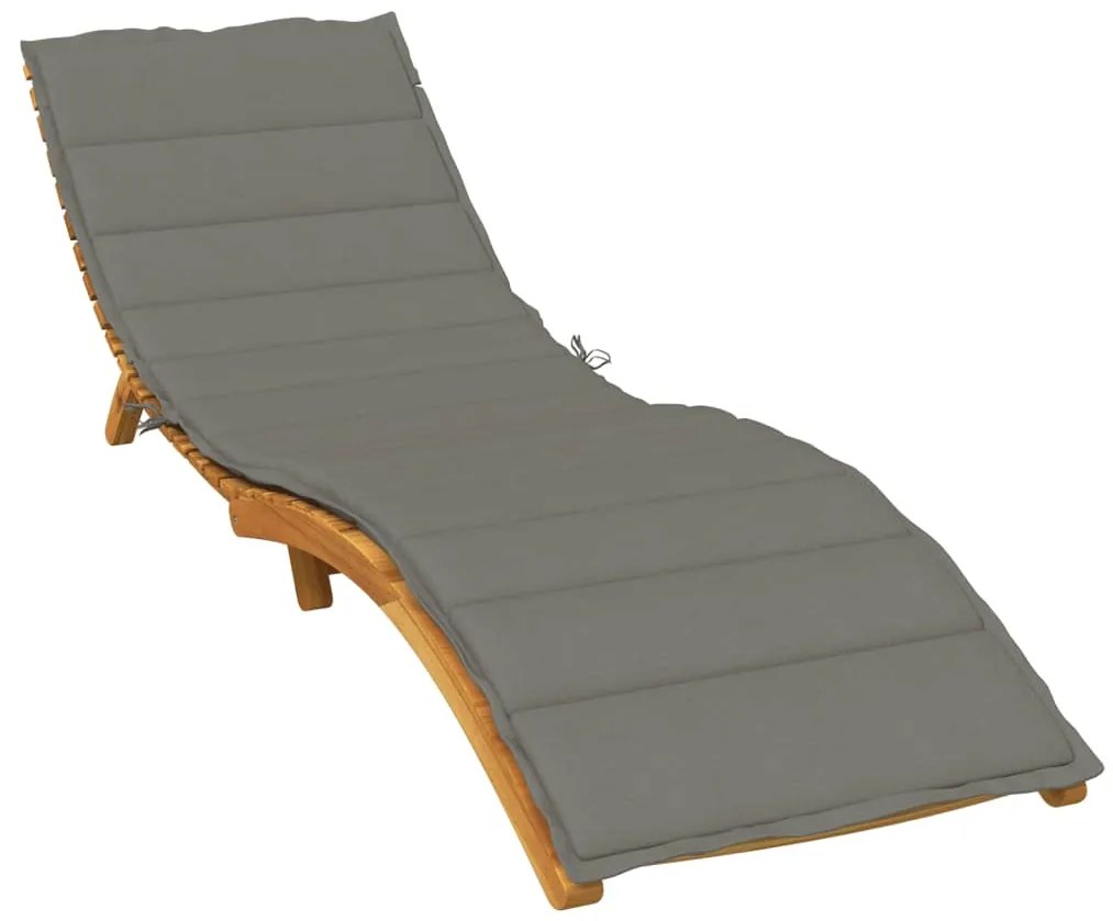 vidaXL Almofadão para espreguiçadeira 200x50x4cm mesclado tecido