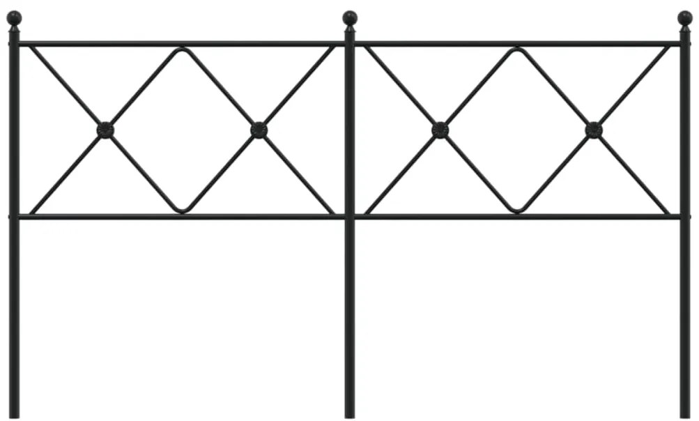 Cabeceira de cama 150 cm metal preto