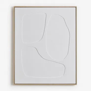Pintura Decorativa Pintada À Mão Com Relevo Helvon 80 X 100 Cm & B - Sklum