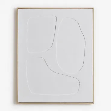 Pintura Decorativa Pintada À Mão Com Relevo Helvon B & 80 X 100 Cm - Sklum