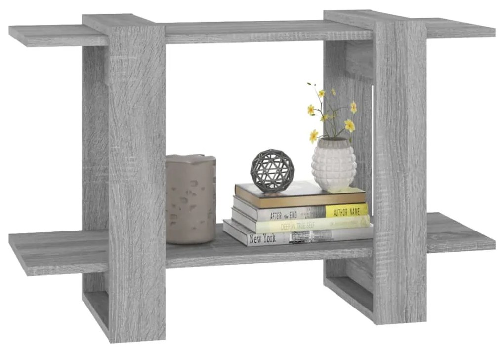 Estante/divisória 80x30x51 cm cor sonoma cinza