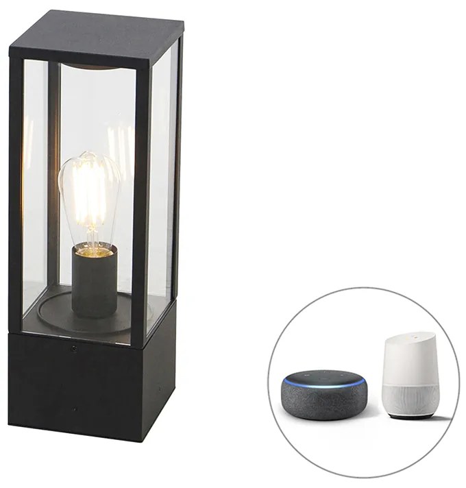 LED Candeeiro de pé inteligente para exterior preto 40 cm IP44 com Wi-Fi ST64 - Charlois Design