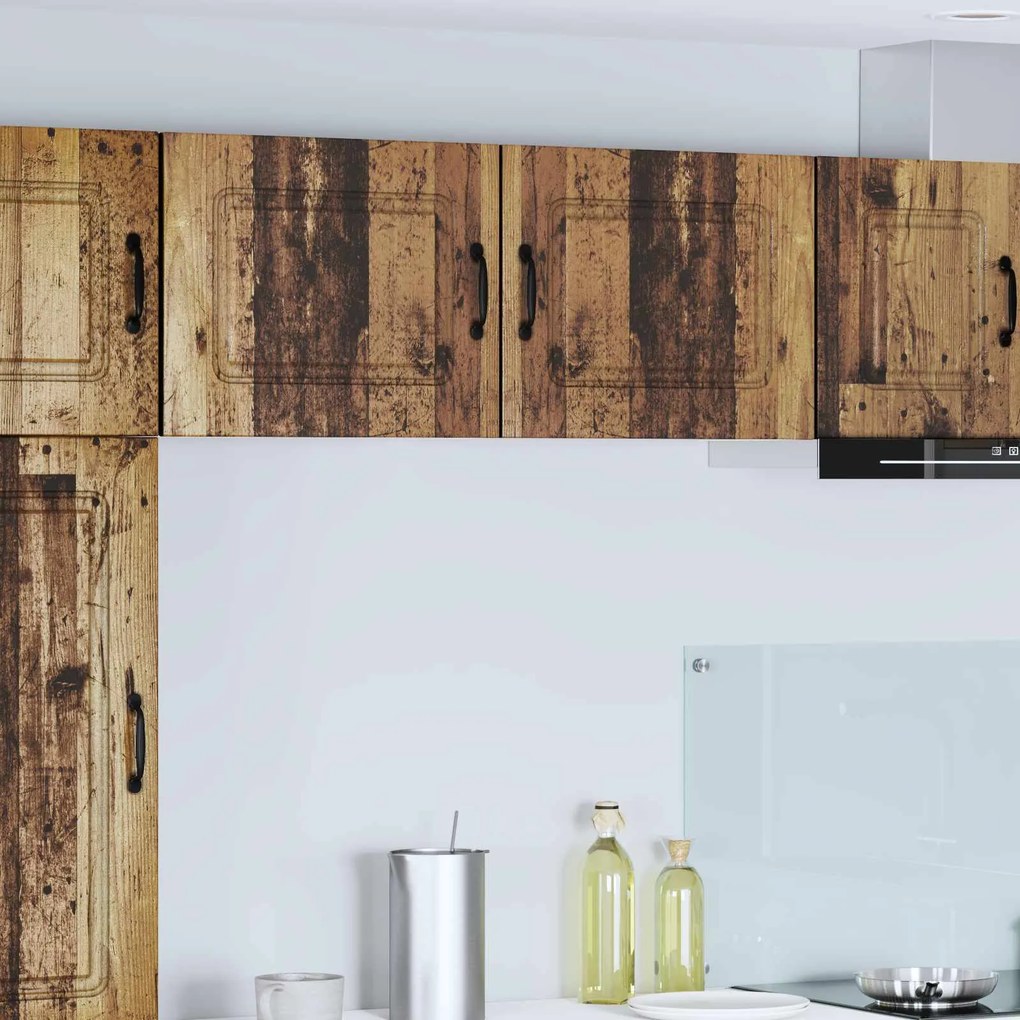 vidaXL Armário de Cozinha Kalmar 2 pcs Madeira antiga 50 x 31 x 40 cm