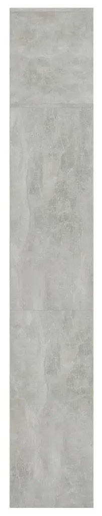 3 pcs conjunto armário TV/estante 180x30x180cm cinzento cimento