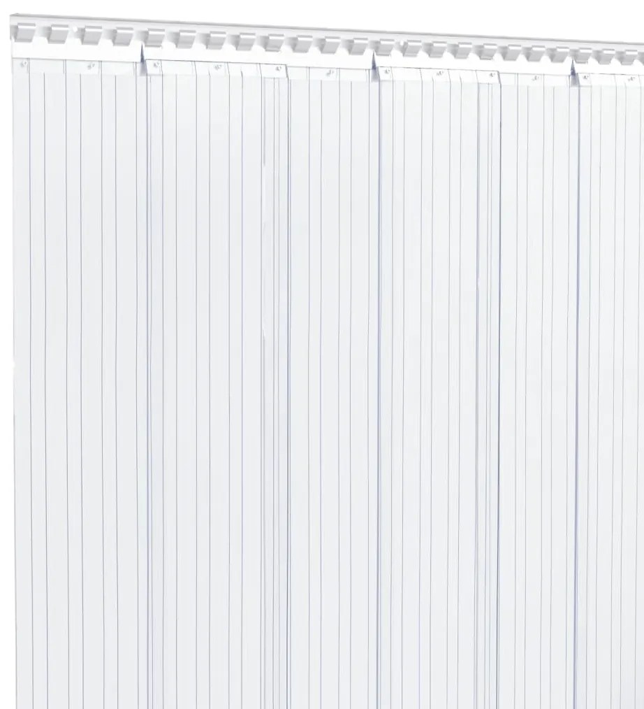 Cortina de porta 200 mm x 1,6 mm 25 m PVC transparente