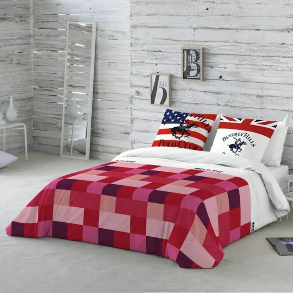 Capa nórdica Beverly Hills Polo Club Atlanta Vermelho - Cama de 150 (240 x 220 cm)