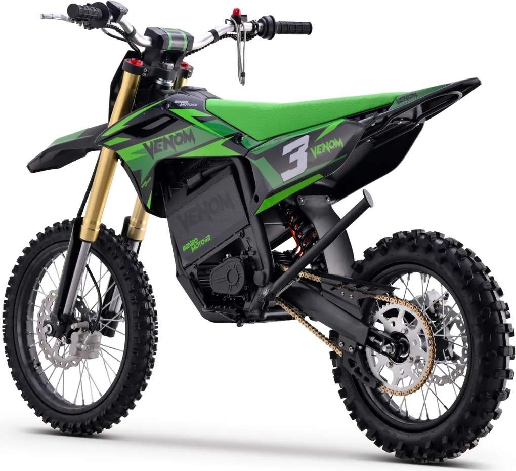 Mota cross para crianças Motocross Motors Venom – 6500W 3 modos de condução Verde