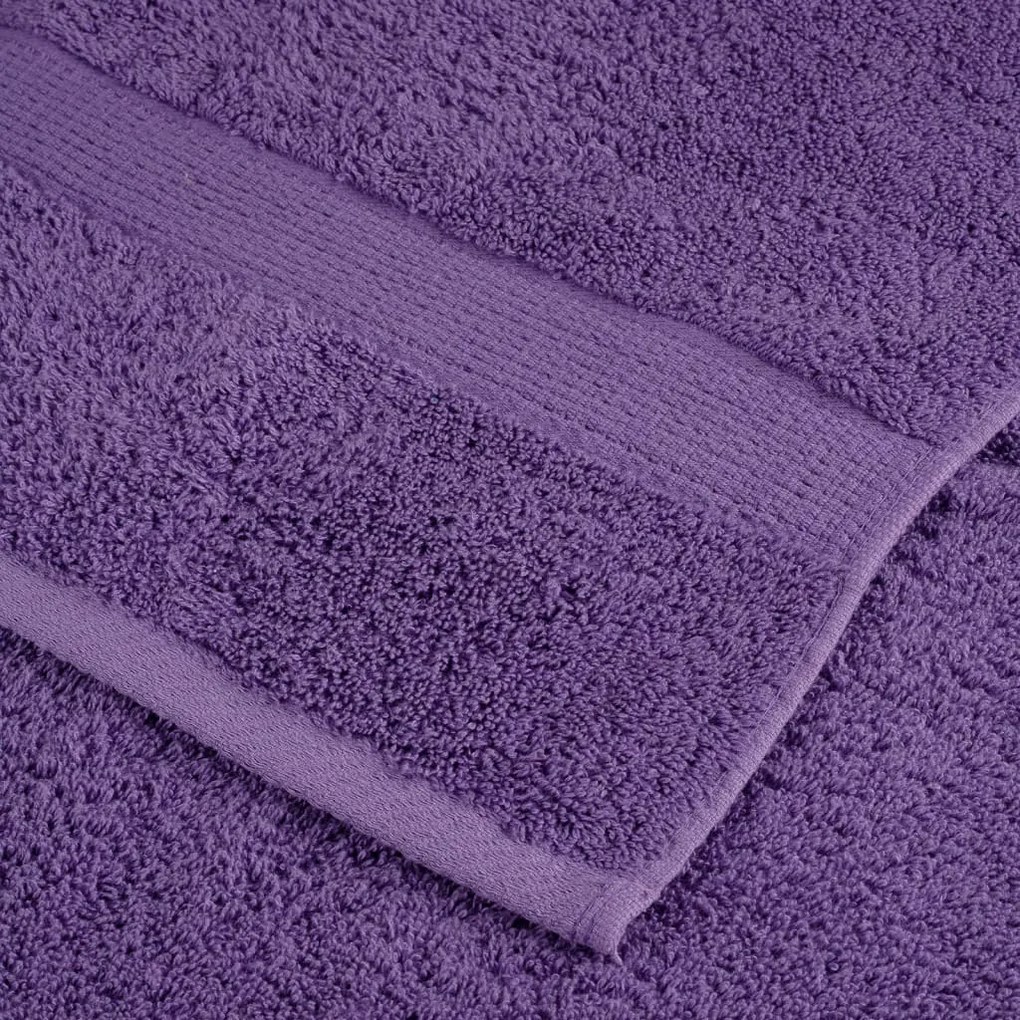 Toalhas premium SOLUND 4 pcs 100x200 cm 600 gsm roxo