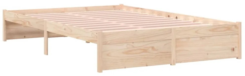 Estrutura de cama sem colchão 120x200 cm madeira maciça