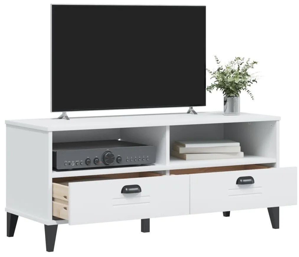 Móvel de TV VIKEN derivados de madeira branco