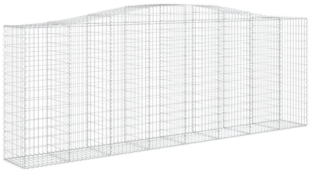 Cestos gabião arqueados 2pcs 400x50x140/160cm ferro galvanizado
