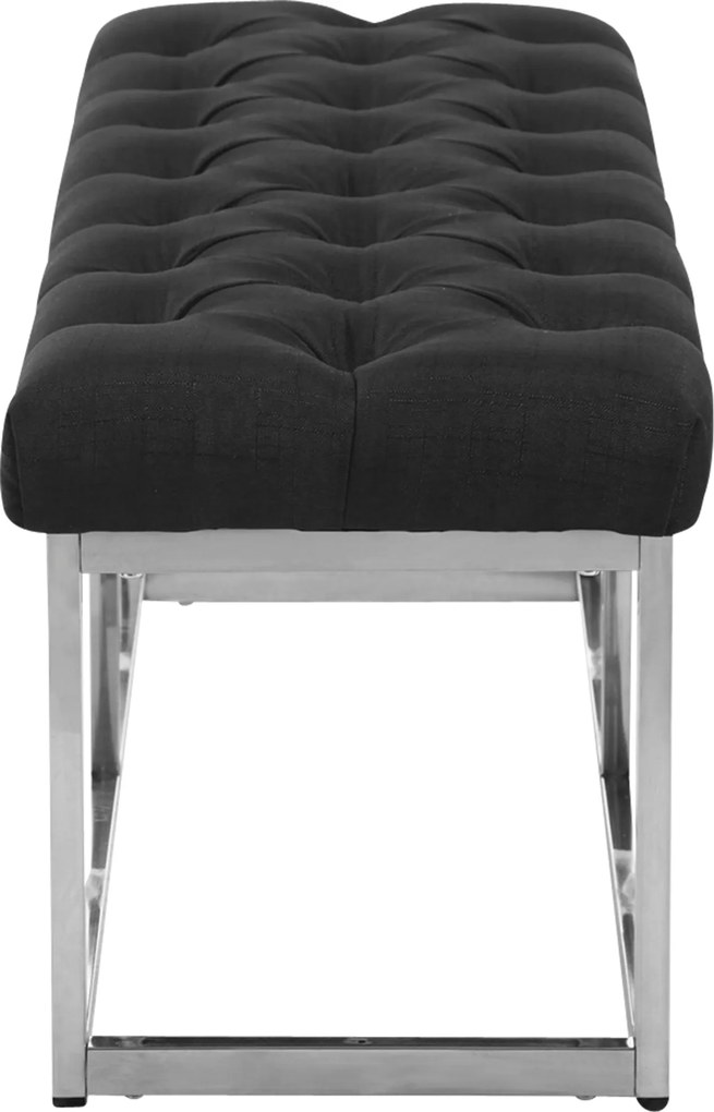 Banco Amun Tecido cinzento escuro