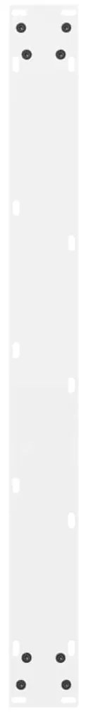 Pés para mesa de jantar , 2 peças, 70x(72-73) cm, branco, aço