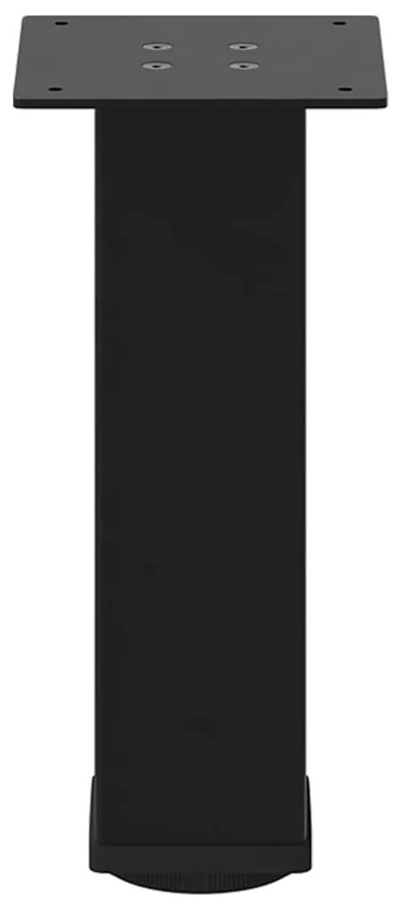 Pés para mesa de centro 4 peças, preto, 30-32 cm, aço