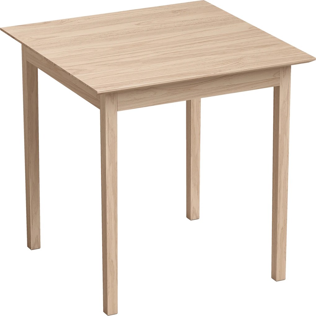 HOMCOM Mesa de cozinha Mesa de jantar Mesa quadrada, design moderno, 75 cm x 75 cm x 76 cm, madeira natural | Aosom Portugal