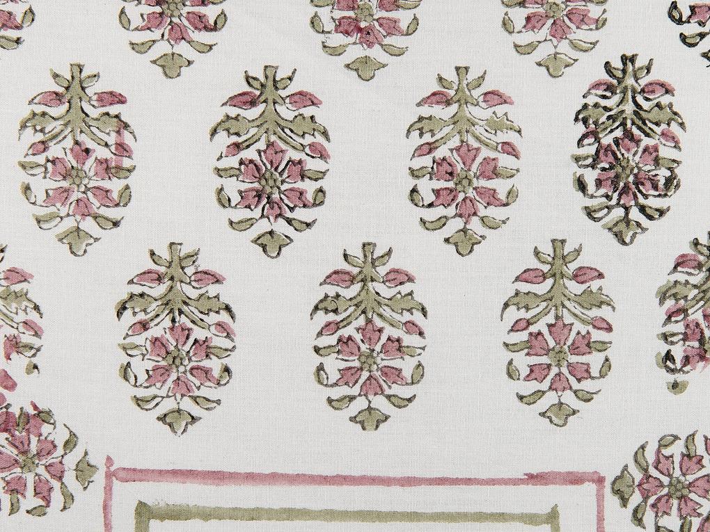 Almofada decorativa com padrão geométrico e borlas em algodão multicolor 45 x 45 cm SETOSA Beliani