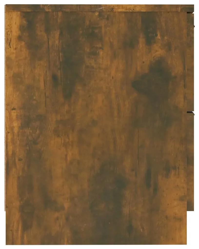 Mesa de cabeceira madeira processada carvalho fumado