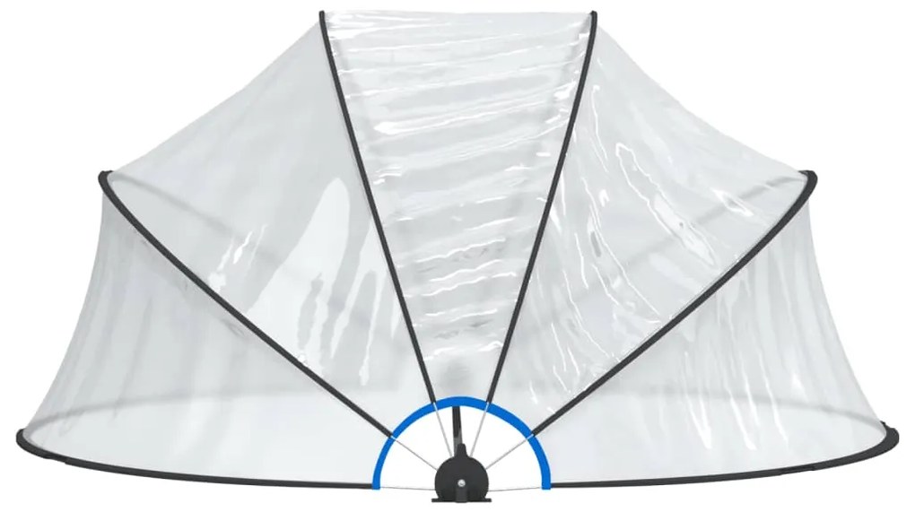Cúpula de piscina redonda 315x158 cm PVC