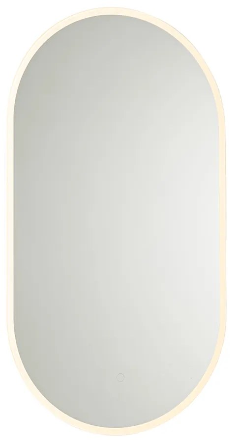 Espelho de casa de banho moderno com LED e dimmer tátil - Bouwina Moderno
