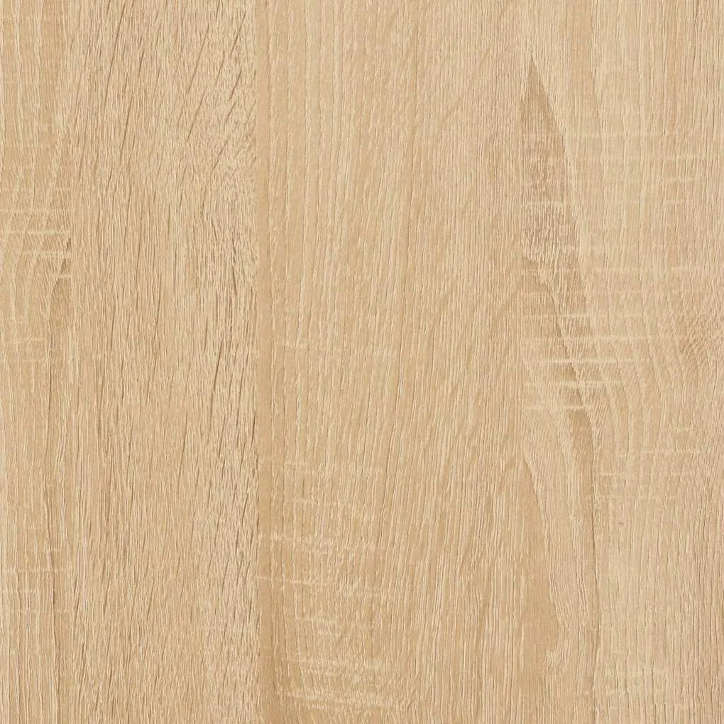 Cama sem colchão com cabeceira 75x190 cm carvalho sonoma