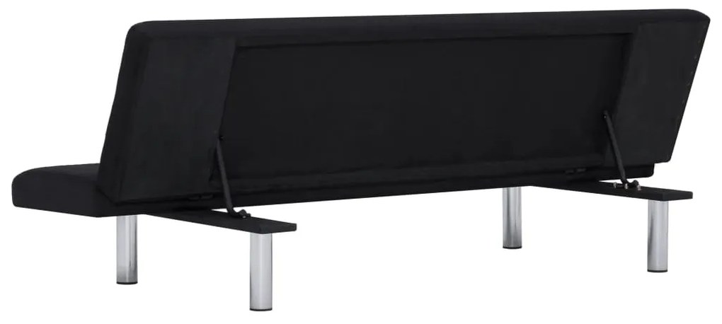 Sofá-Cama Kevin em Tecido - Preto - Design Moderno