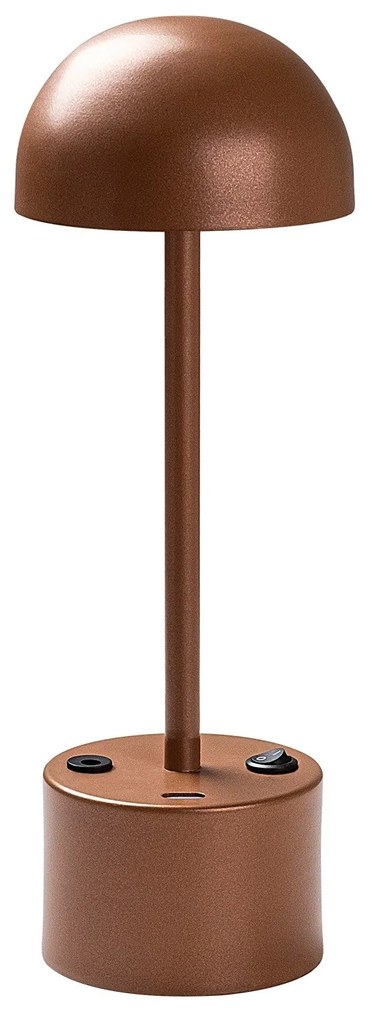 Candeeiro de Mesa Sept – Cobre – Diâmetro 10 cm Altura 29 cm