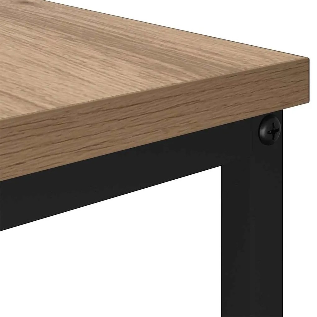 Mesa de centro com gaveta carvalho artisiano 100 x 51 x 45 cm
