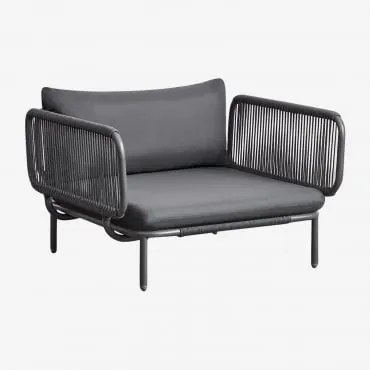 Poltrona De Jardim Em Aço Roubly Cinza Grafito - Sklum