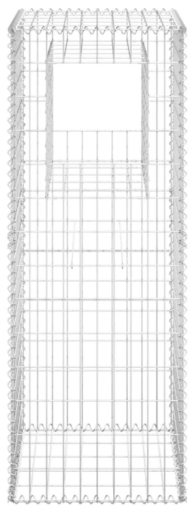 Postes/cestos gabião 2 pcs 50x50x140 cm ferro