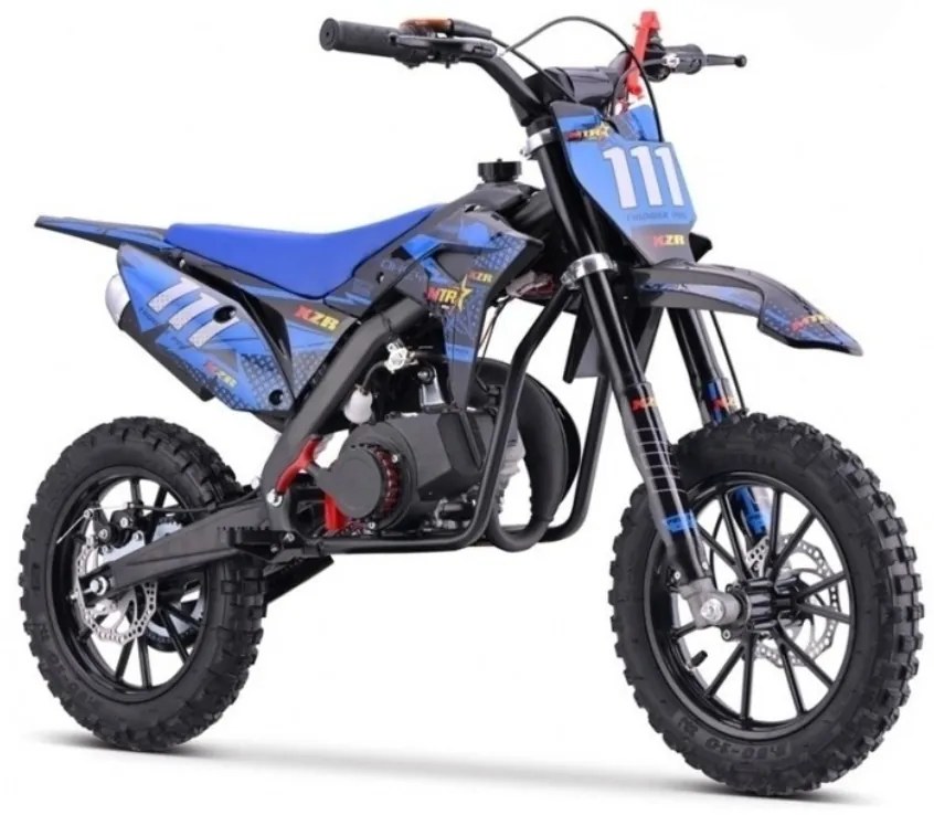 Mini Moto Infantil Gasolina 50 CC MTR Minicross XZR 2025 C/ Limitador Azul